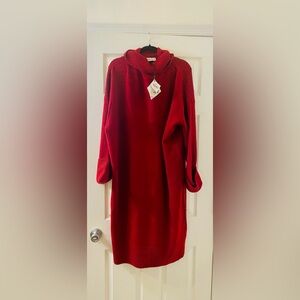 NWT Ava and Viv Red Women's Sweater Dress